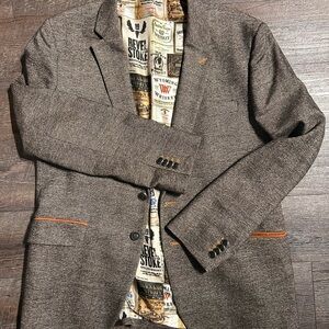 Circle of Gentlemen Men's Brown Blazer